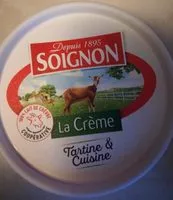 Mängden socker i Soignon La crème