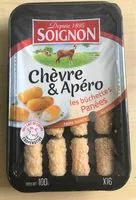 Mängden socker i Chèvre et apéro, les bûchettes panées