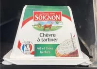 Mängden socker i Chevre à tartiner ail et fines herbes