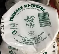 Mängden socker i Fromage Mi-Chèvre 45% M.G.