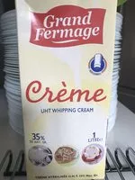 Mängden socker i Crème liquide 35%