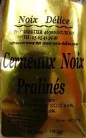 Mängden socker i Cerneaux de noix pralinés