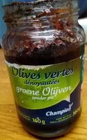 Mängden socker i Olives vertes dénoyautées