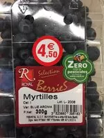 Mängden socker i Myrtilles