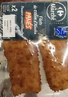 Mängden socker i Filets de colin d Alaska panés