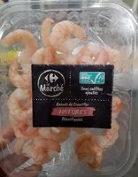 Mängden socker i Queues de crevettes natures décortiquées