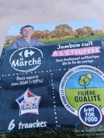 Mängden socker i Jambon cuit supérieur