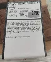 Mängden socker i Brownie chocolat