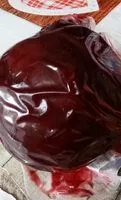 Mängden socker i Betterave rouge cuites et épluchée