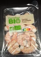 Mängden socker i Gambas décortiquées cuites