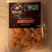 Mängden socker i Crevettes décortiquées