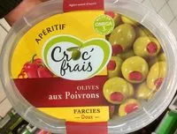 Mängden socker i Olives aux Poivrons farcies doux