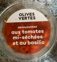 Mängden socker i Olives vertes aux tomates mi secheées et au basilic