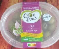 Mängden socker i Olives vertes à l'ail