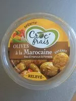 Mängden socker i Olives à la Marocaine, CROC FRAIS, barquette