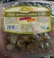 Mängden socker i Olives vertes cassées à l'ail entières doux
