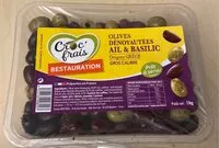 Mängden socker i Olive denoyautées ail et basilic