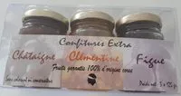Mängden socker i Confitures Extra Châtaigne - Clémentine - Figue