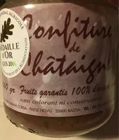 Mängden socker i Confiture de Châtaigne