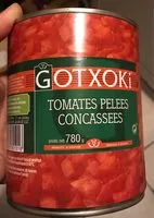 Mängden socker i Tomates pelées concassées