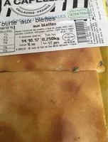 Mängden socker i Tourte aux blettes