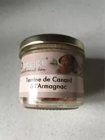 Mängden socker i Terrine de canard a l'armagnac