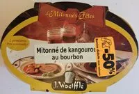 Mängden socker i Mitonné de kangourou au bourbon