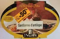 Mängden socker i Gardianne d'antilope