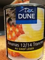 Mängden socker i 4 / 4 Ananas Tranche Dune Pat