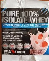 Mängden socker i Pure 100% isolate whey fraise