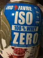 Mängden socker i Eric Favre Iso Zero 100% Whey Saveur Framboisier 2KG Offre Spéciale Lancement