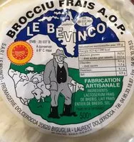 Mängden socker i Brocciu frais