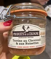 Mängden socker i Terrine au chevreuil et aux noisettes