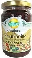Mängden socker i Confiture de framboise des Cevennes VERFEUILLE