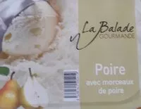 Mängden socker i Glace Poire avec morceaux