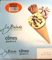 Mängden socker i Cônes glacés vanille fraise