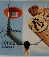 Mängden socker i Cônes  fruits exotique