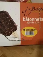 Mängden socker i Bâtonnets glacés