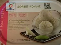 Mängden socker i Sorbet pomme