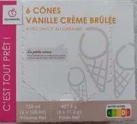 Mängden socker i Glaces crème brûlée avec sauce au caramel