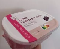 Mängden socker i Sorbet plein fruit cassis