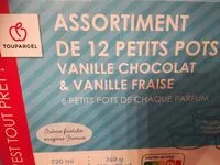 Mängden socker i petits pots vanille chocolat & vanille fraise