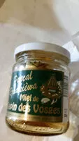 Mängden socker i miel de sapin des vosges