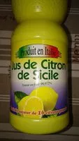 Mängden socker i Jus de citron de Sicile