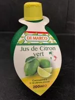 Mängden socker i Jus de citron vert