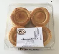 Mängden socker i Pidy bouchée à la reine à garnir x4