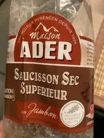 Mängden socker i Saucisson sec supérieur au jambon