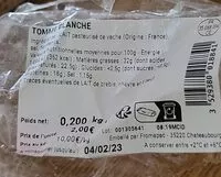 Mängden socker i Tomme blanche