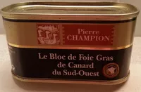 Mängden socker i Bloc de foie gras de canard du Sud ouest