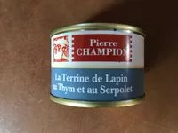 Mängden socker i Terrine De Lapin Au Thym Et Serpolet